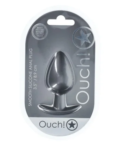 Plug Metally L 7.5 x 4cm Gris sextoys et accessoires sur La Boutique du Hard