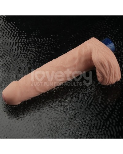 Gode Vibrant avec Bourses Softee 17 x 4.4cm Chair sextoys et accessoires sur La Boutique du Hard