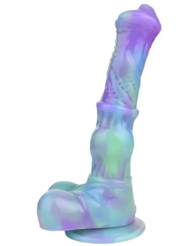 Gode Ekwus 20 x 5.3 cm Vert-Violet sextoys et accessoires sur La Boutique du Hard