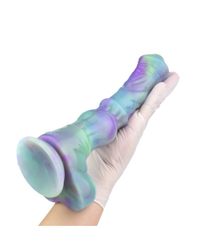 Gode Ekwus 20 x 5.3 cm Vert-Violet sextoys et accessoires sur La Boutique du Hard