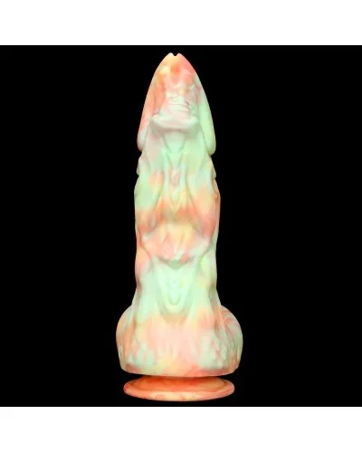 Gode Monster Rutuk 17 x 6 cm Rose-vert sextoys et accessoires sur La Boutique du Hard