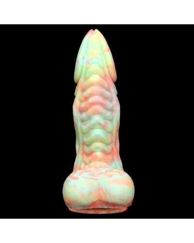 Gode Monster Rutuk 17 x 6 cm Rose-vert sextoys et accessoires sur La Boutique du Hard