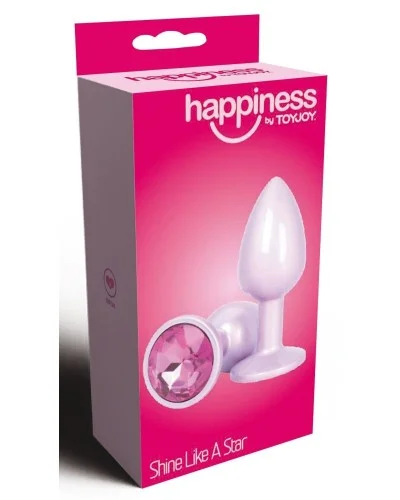 Plug Bijou Shine like a star 6 x 2.7cm Rose sextoys et accessoires sur La Boutique du Hard