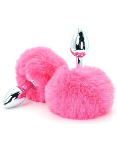 Plug Queue de Lapin Enchanting Bunnytail 5 x 2.8cm Rose sextoys et accessoires sur La Boutique du Hard