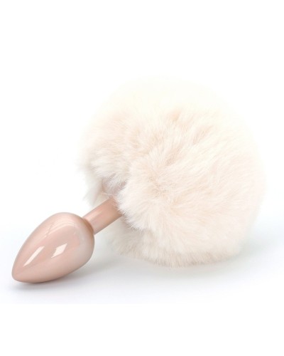 Plug Queue de Lapin Enchanting Bunnytail 5 x 2.8cm Blanc sextoys et accessoires sur La Boutique du Hard