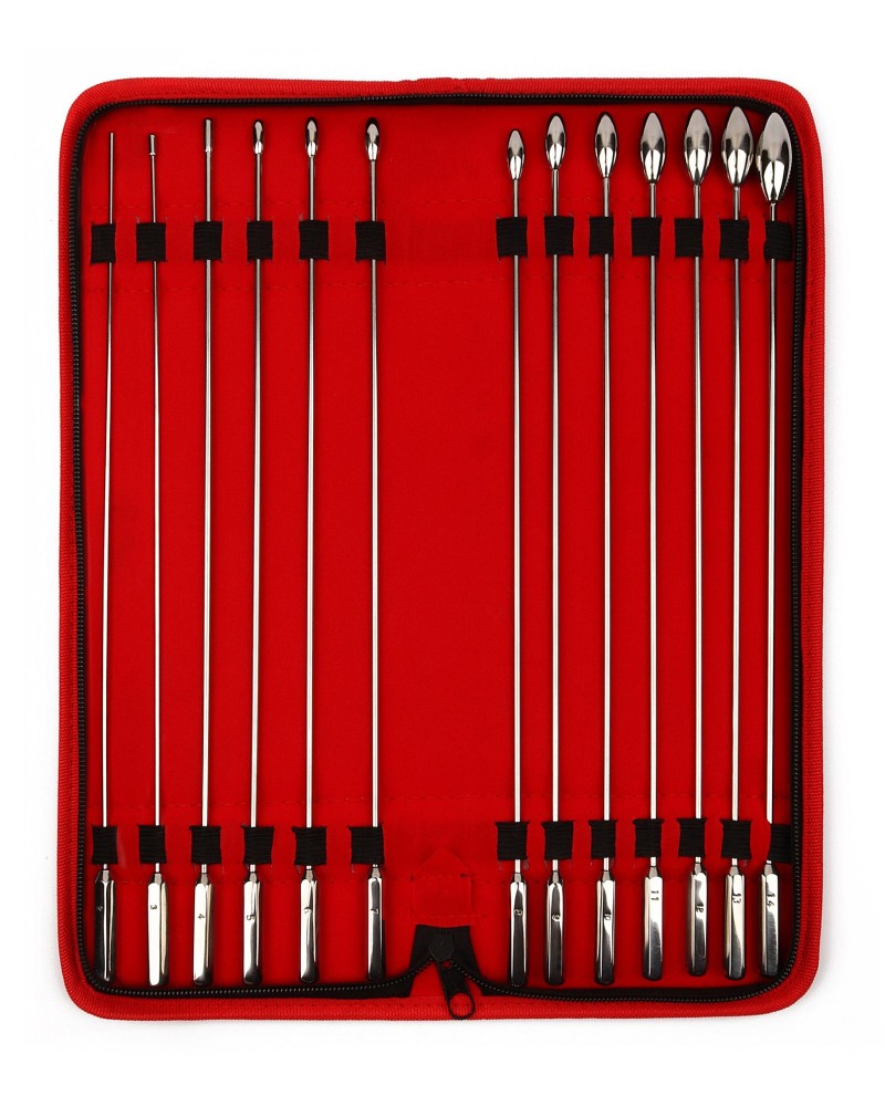 Pack 13 Tiges d'urètre Ovalund Bud 26 cm - Diamètres 2 à 14mm sextoys et accessoires sur La Boutique du Hard