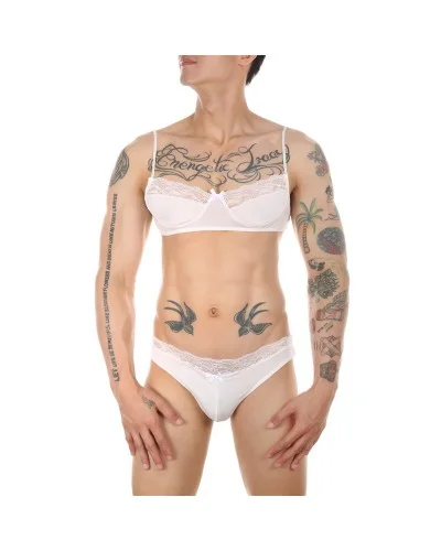 Ensemble Slip et Bra Tarmina Blanc sextoys et accessoires sur La Boutique du Hard