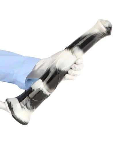 Gode Big Horse 38 x 6.5cm Noir et Blanc sextoys et accessoires sur La Boutique du Hard