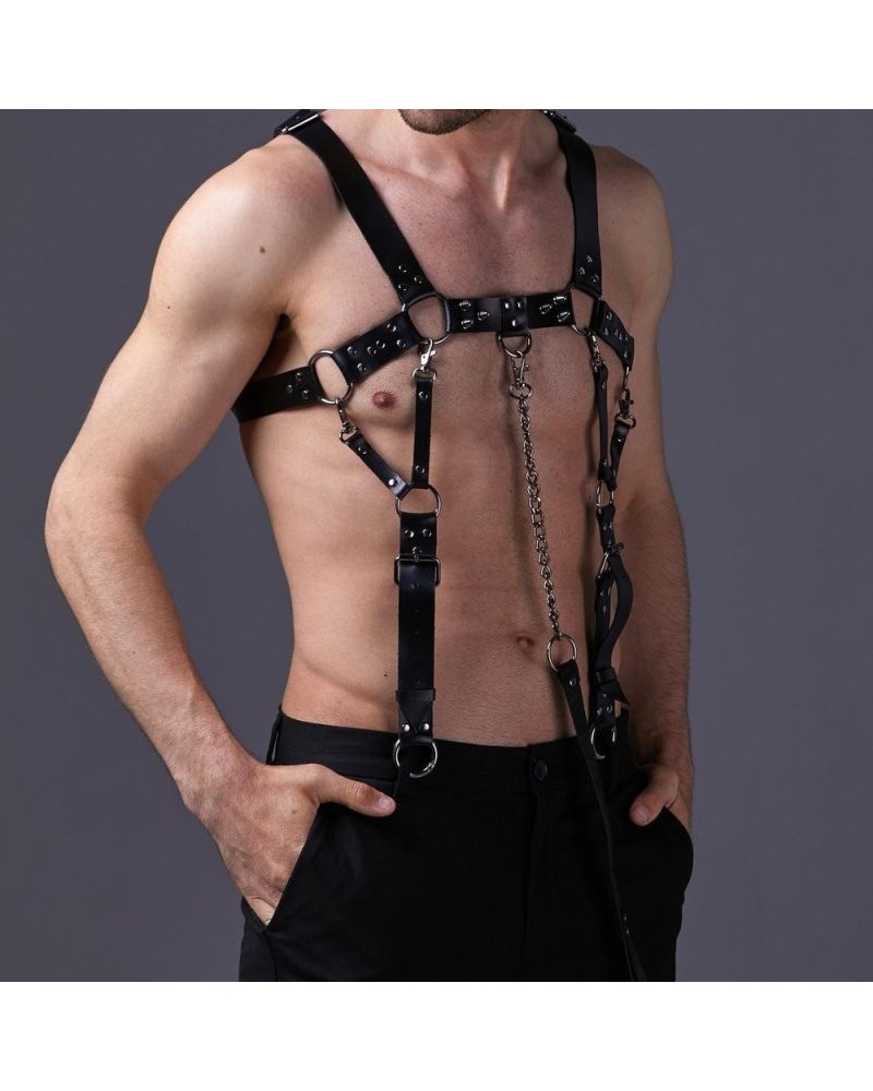 Harnais avec Laisse Harneep Noir sextoys et accessoires sur La Boutique du Hard