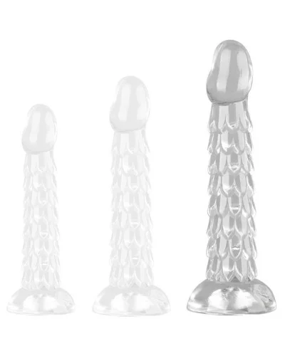 Gode Transparent Scales Mush L 20 x 4.5cm sextoys et accessoires sur La Boutique du Hard