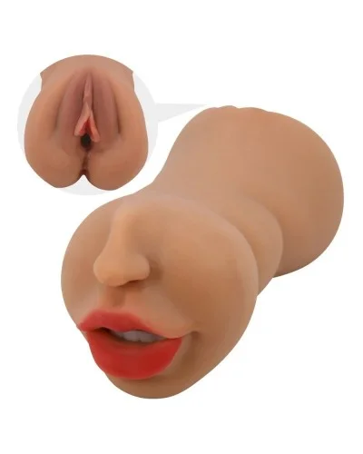 Masturbateur Pussy Crazy Bull Zoey 2 Entrées Marron sextoys et accessoires sur La Boutique du Hard