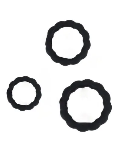 Lot de 3 Cockrings Tortick Noirs sextoys et accessoires sur La Boutique du Hard