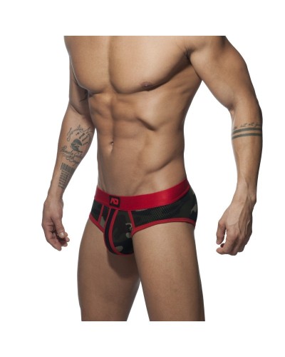 Slip CAMO STRIPE Rouge sextoys et accessoires sur La Boutique du Hard