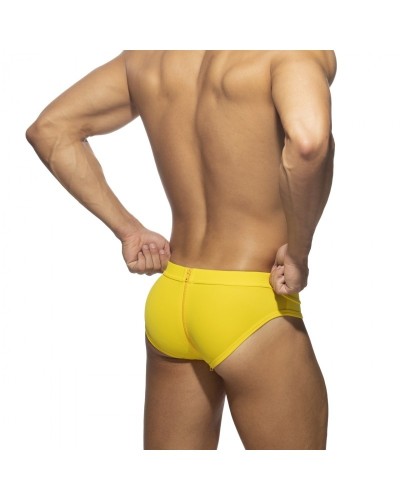 Slip de bain ALLOVER ZIP Jaune sextoys et accessoires sur La Boutique du Hard