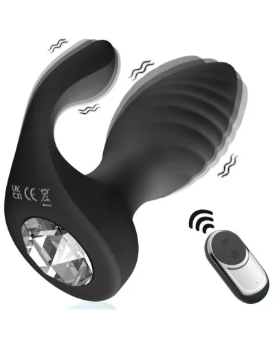 Plug Vibrant Curved Conik 8 x 3.5cm Noir sextoys et accessoires sur La Boutique du Hard
