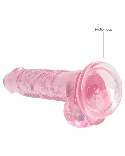 Gode Crystal Clear 14 x 3.5cm Rose sextoys et accessoires sur La Boutique du Hard