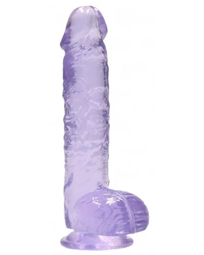 Gode Crystal Clear 12 x 3cm Violet sextoys et accessoires sur La Boutique du Hard