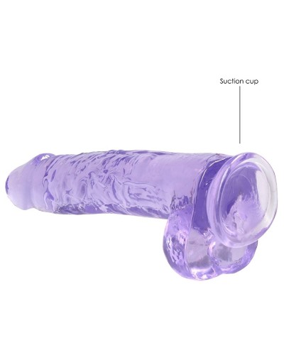 Gode Crystal Clear 19 x 4.5cm Violet sextoys et accessoires sur La Boutique du Hard