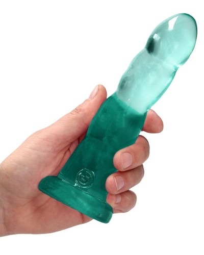 Gode Twist Crystal RealRock 16 x 4cm Vert sextoys et accessoires sur La Boutique du Hard