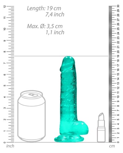 Gode Crystal Clear 14 x 3.5cm Vert sextoys et accessoires sur La Boutique du Hard