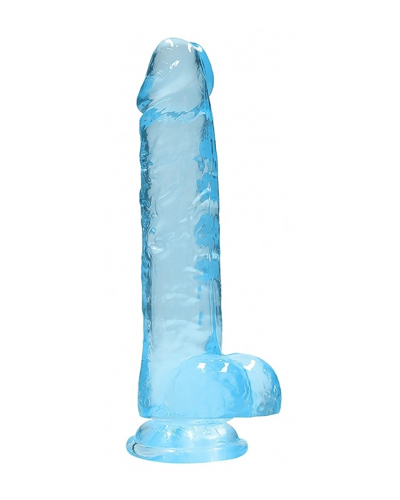 Gode Crystal Clear 16 x 4cm Bleu sextoys et accessoires sur La Boutique du Hard