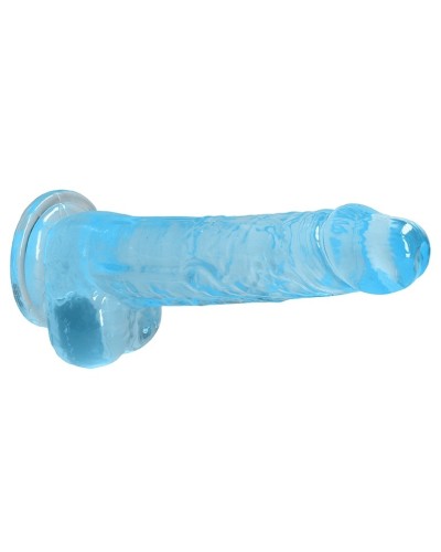 Gode Crystal Clear 16 x 4cm Bleu sextoys et accessoires sur La Boutique du Hard