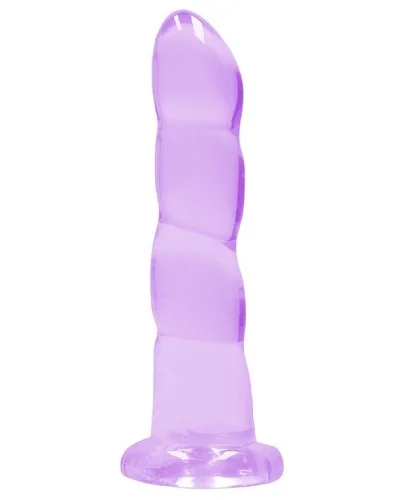 Gode Twist Crystal RealRock 16 x 4cm Violet sextoys et accessoires sur La Boutique du Hard
