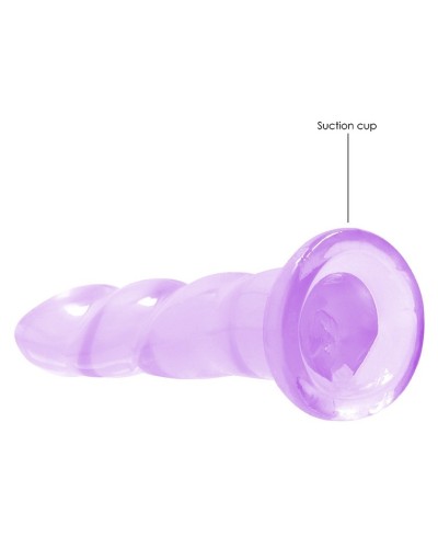 Gode Twist Crystal RealRock 16 x 4cm Violet sextoys et accessoires sur La Boutique du Hard