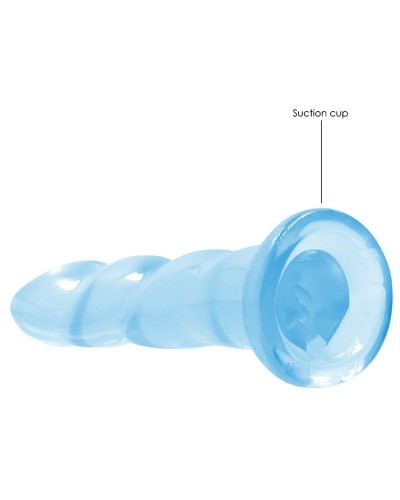 Gode Twist Crystal RealRock 16 x 4cm Bleu sextoys et accessoires sur La Boutique du Hard