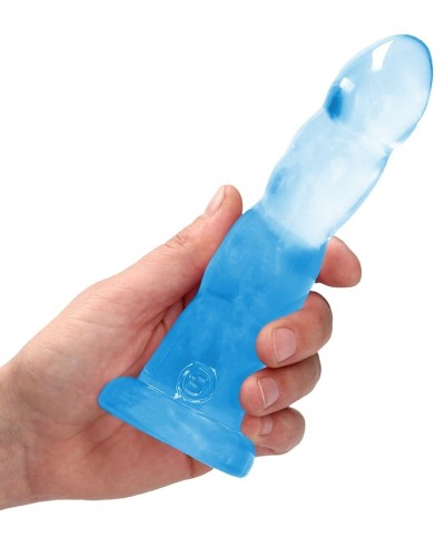 Gode Twist Crystal RealRock 16 x 4cm Bleu sextoys et accessoires sur La Boutique du Hard