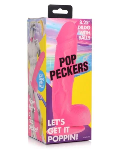 Gode Poppin Up 17 x 4.8cm Rose sextoys et accessoires sur La Boutique du Hard