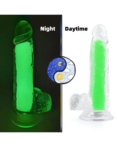 Gode phosphorescent Color Glow 15 x 4.5cm Vert sextoys et accessoires sur La Boutique du Hard