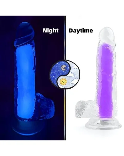 Gode phosphorescent Color Glow 15 x 4.5cm Violet sextoys et accessoires sur La Boutique du Hard