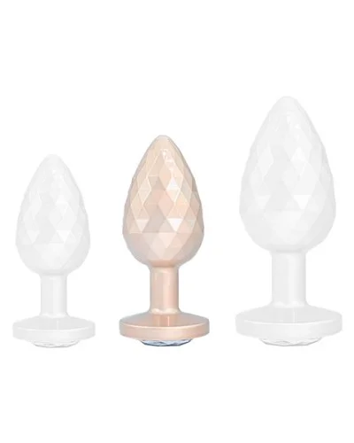 Plug Ikonik Diamond M 7 x 3.3 cm Beige sextoys et accessoires sur La Boutique du Hard