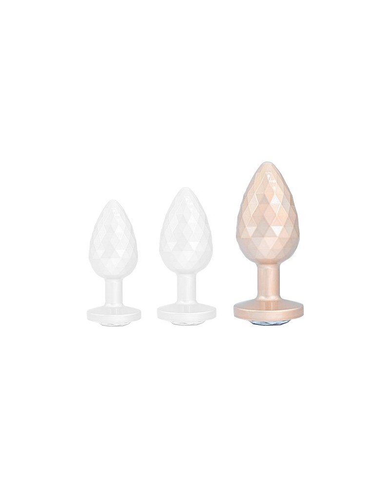 Plug Ikonik Diamond L 8 x 4 cm Beige sextoys et accessoires sur La Boutique du Hard