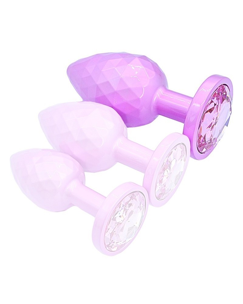 Plug Ikonik Diamond L 8 x 4 cm Rose sextoys et accessoires sur La Boutique du Hard