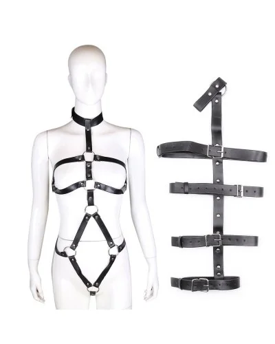 Harnais Entier avec Attaches de Bras Black Restrains sextoys et accessoires sur La Boutique du Hard