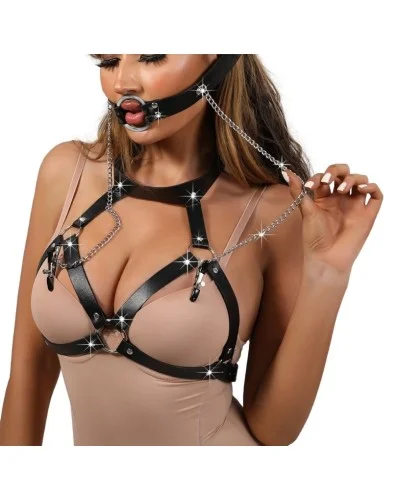 Ensemble Harnais SM Beauty Dom sextoys et accessoires sur La Boutique du Hard