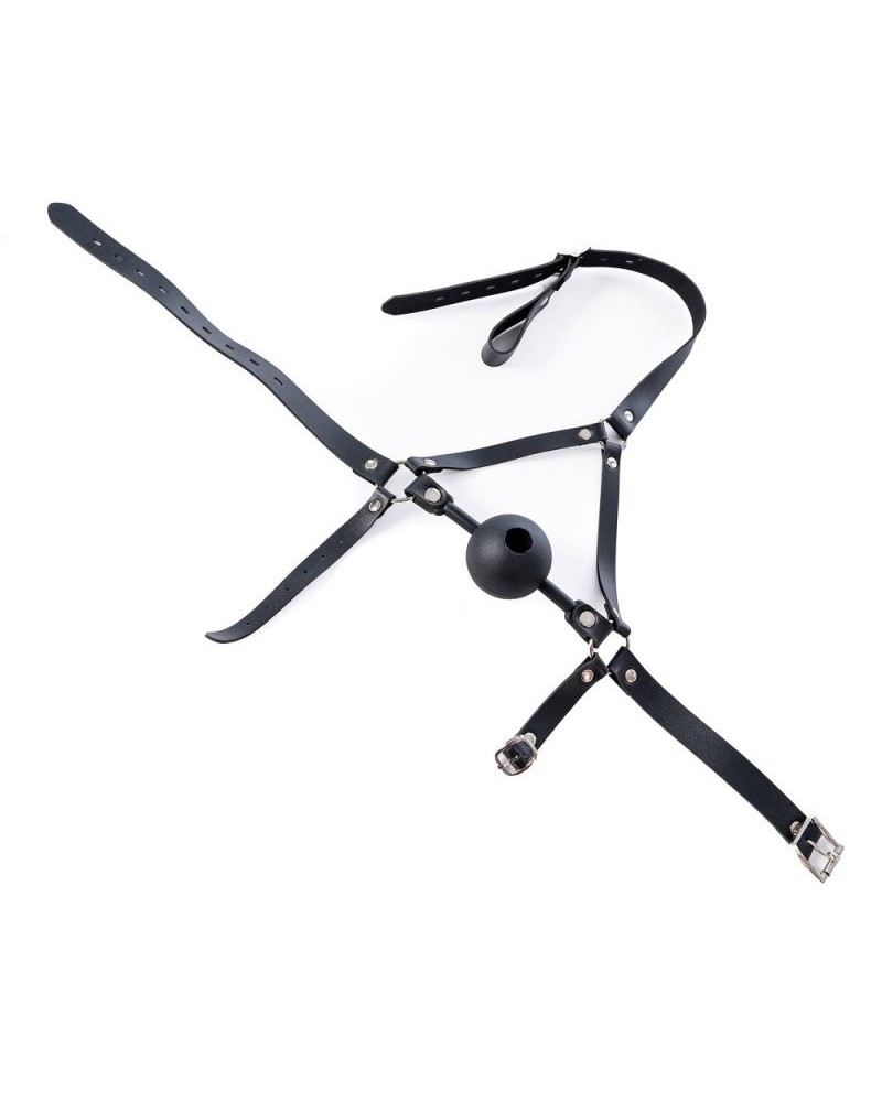 Bâillon-Boule percé Enjoy Wax 49mm Noir sextoys et accessoires sur La Boutique du Hard