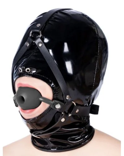 Bâillon-Boule percé Enjoy Wax 49mm Noir sextoys et accessoires sur La Boutique du Hard