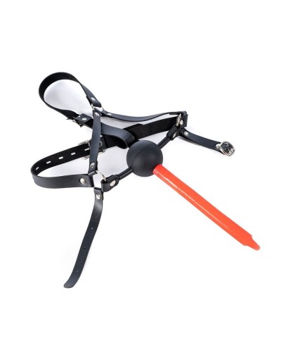 Bâillon-Boule percé Enjoy Wax 49mm Noir sextoys et accessoires sur La Boutique du Hard