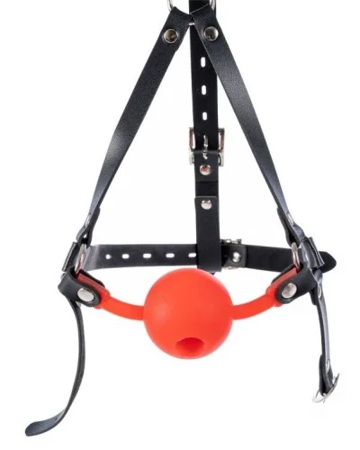 Bâillon-Boule percé Enjoy Wax 49mm Rouge sextoys et accessoires sur La Boutique du Hard