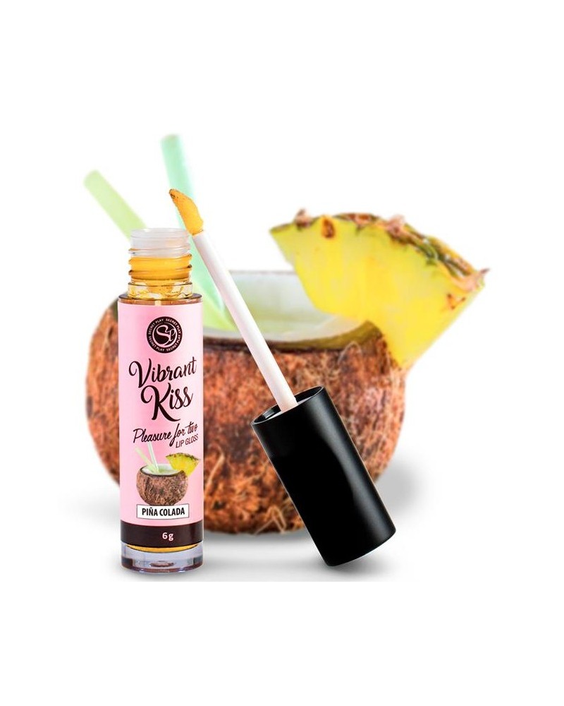 Gloss Vibrant Kiss Piña Colada 6gr sextoys et accessoires sur La Boutique du Hard