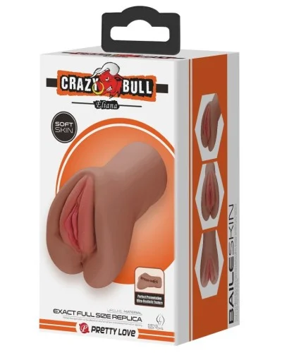 Masturbateur Pussy Crazy Bull Eliana Marron sextoys et accessoires sur La Boutique du Hard