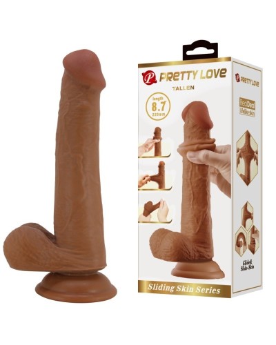 Gode réaliste Tallen 16 x 4 cm Marron sextoys et accessoires sur La Boutique du Hard
