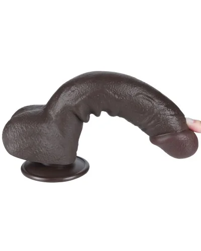Gode avec Bourses Sliding Skin 18 x 4.7cm Noir sextoys et accessoires sur La Boutique du Hard