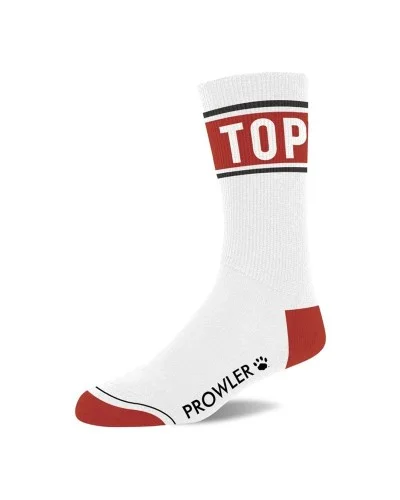 Chaussettes TOP Blanc-Rouge sextoys et accessoires sur La Boutique du Hard