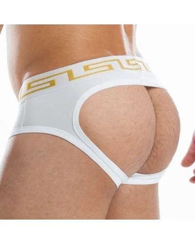 Jockstrap Bottomless Meander Blanc sextoys et accessoires sur La Boutique du Hard