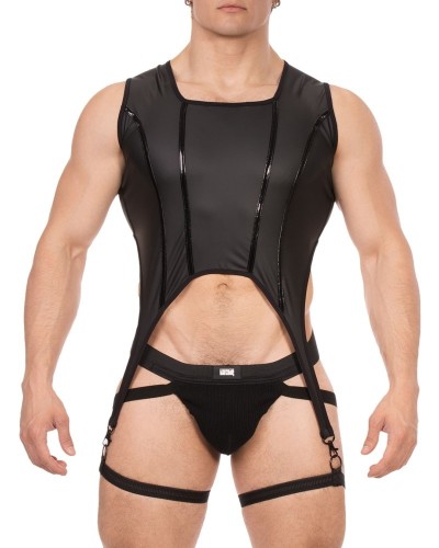 Bustier Porte-Jarretelles Milos Noir sextoys et accessoires sur La Boutique du Hard