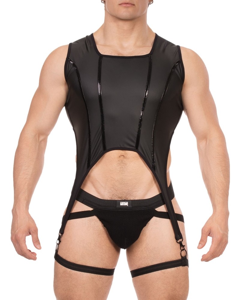 Bustier Porte-Jarretelles Milos Noir sextoys et accessoires sur La Boutique du Hard